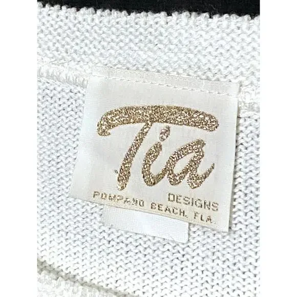 VTG Tia Lighthouse Top Women S Coastal Grandma Beach Cottagecore Embroidered USA - Picture 5 of 6